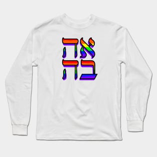 Love: Hebrew Long Sleeve T-Shirt